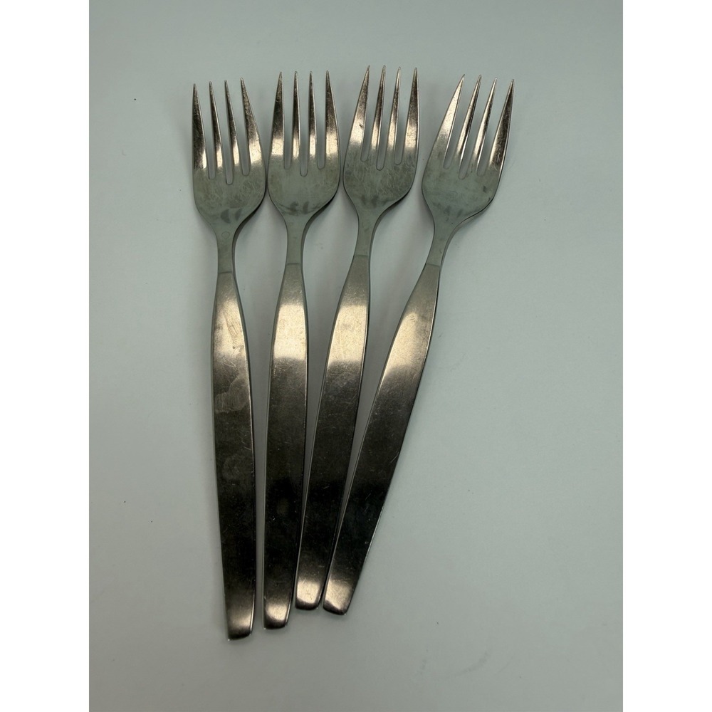 Oneida Community FROSTFIRE Stainless Salad Forks Set Of 4